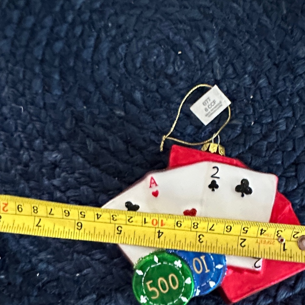 Playing Cards and Chips- ornament - Picture 3 of 4